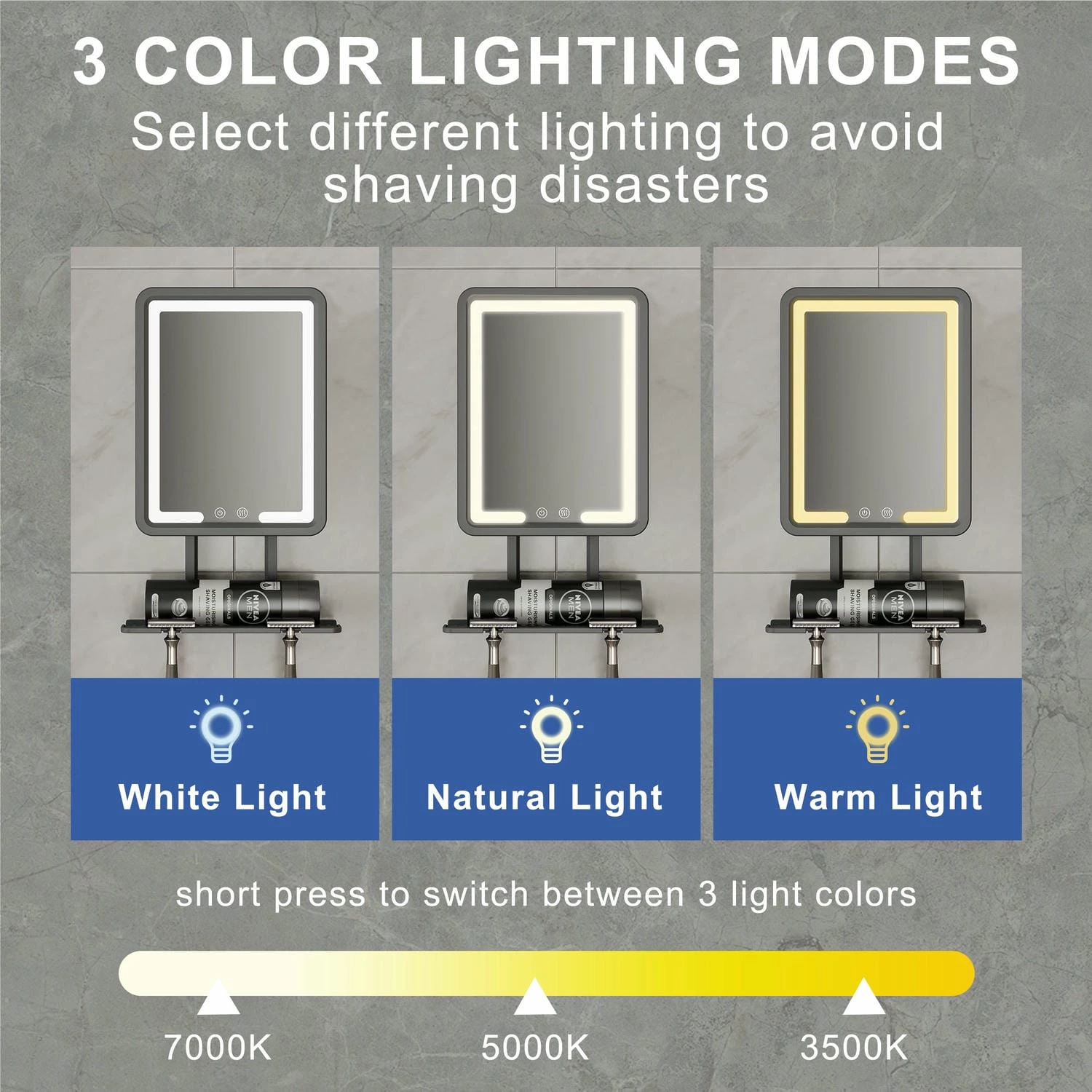 Verwarmde scheerspiegel