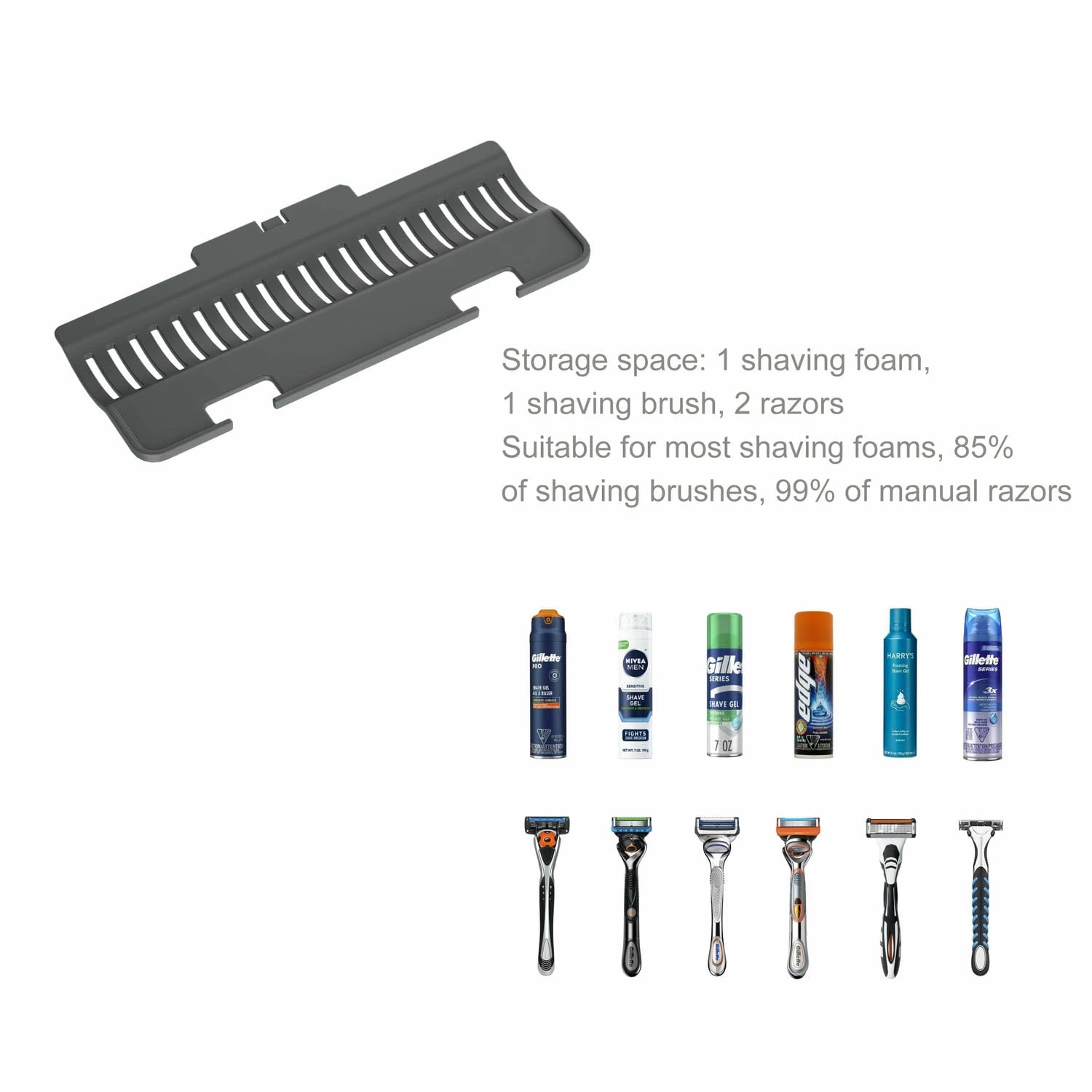 Condensvrije douchespiegel voor scheren