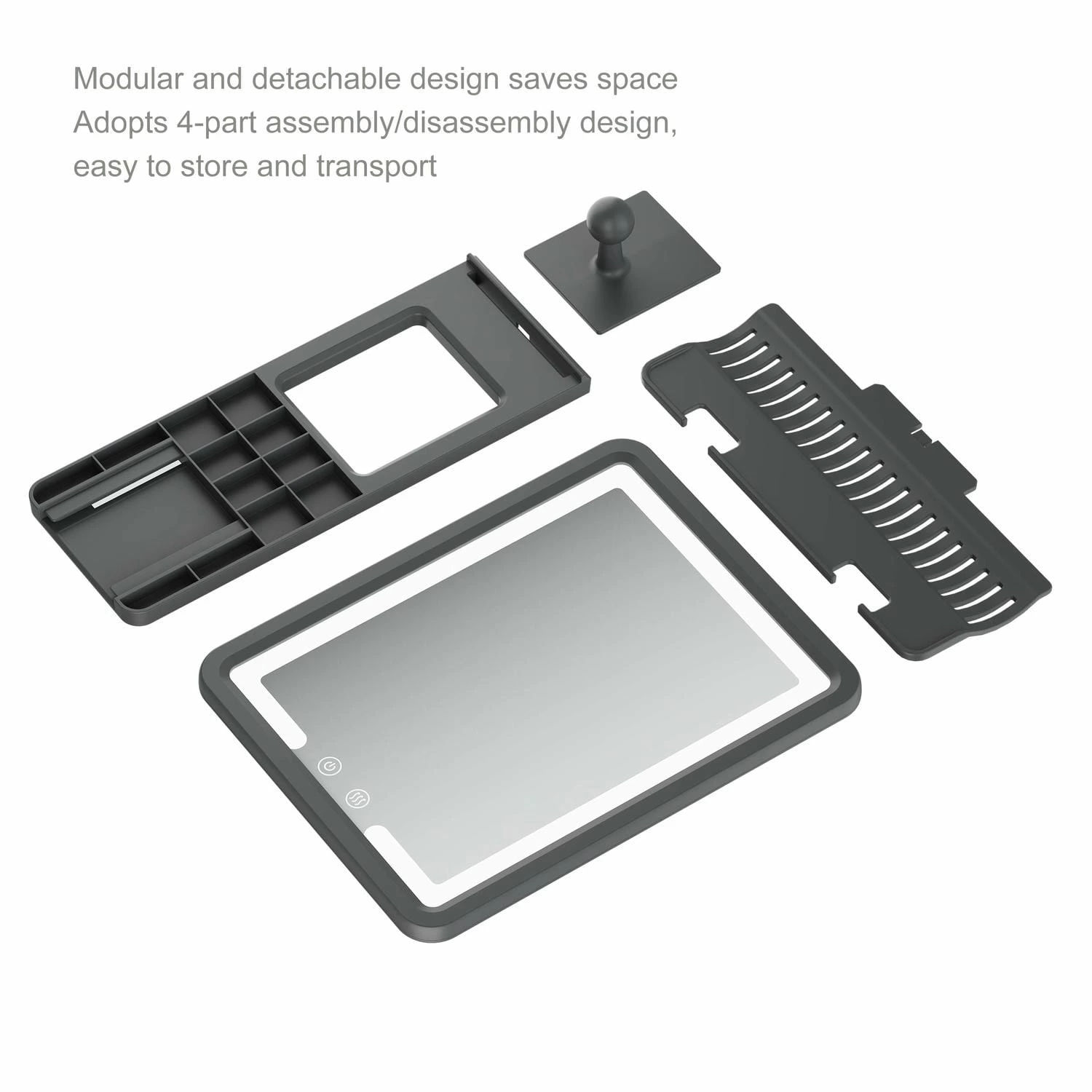 Scheerspiegel voor heren voor de douche