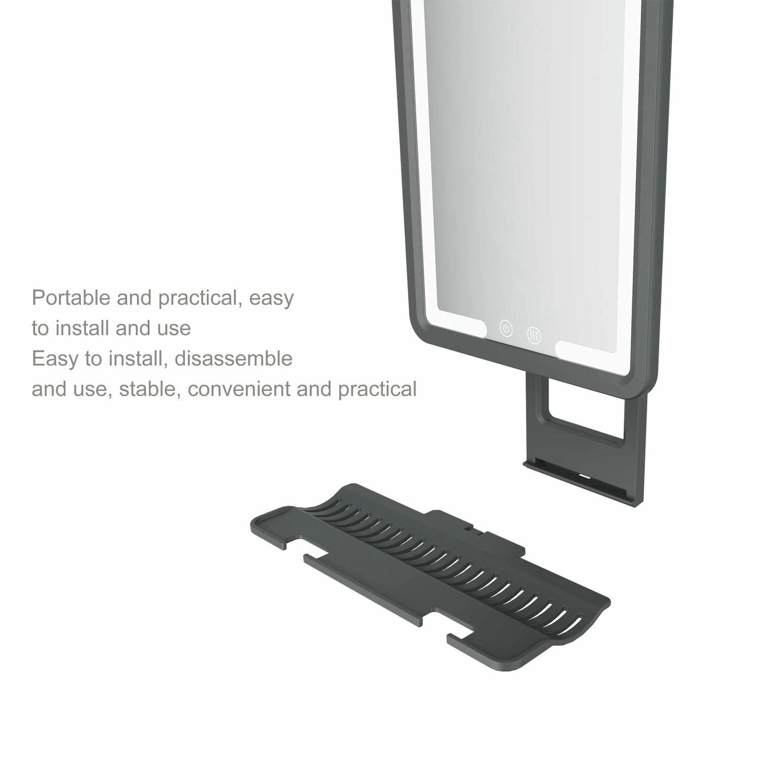 Miroir de rasage pour homme sous la douche