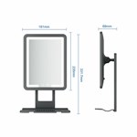 LED Heated Fogless Shaving Mirror