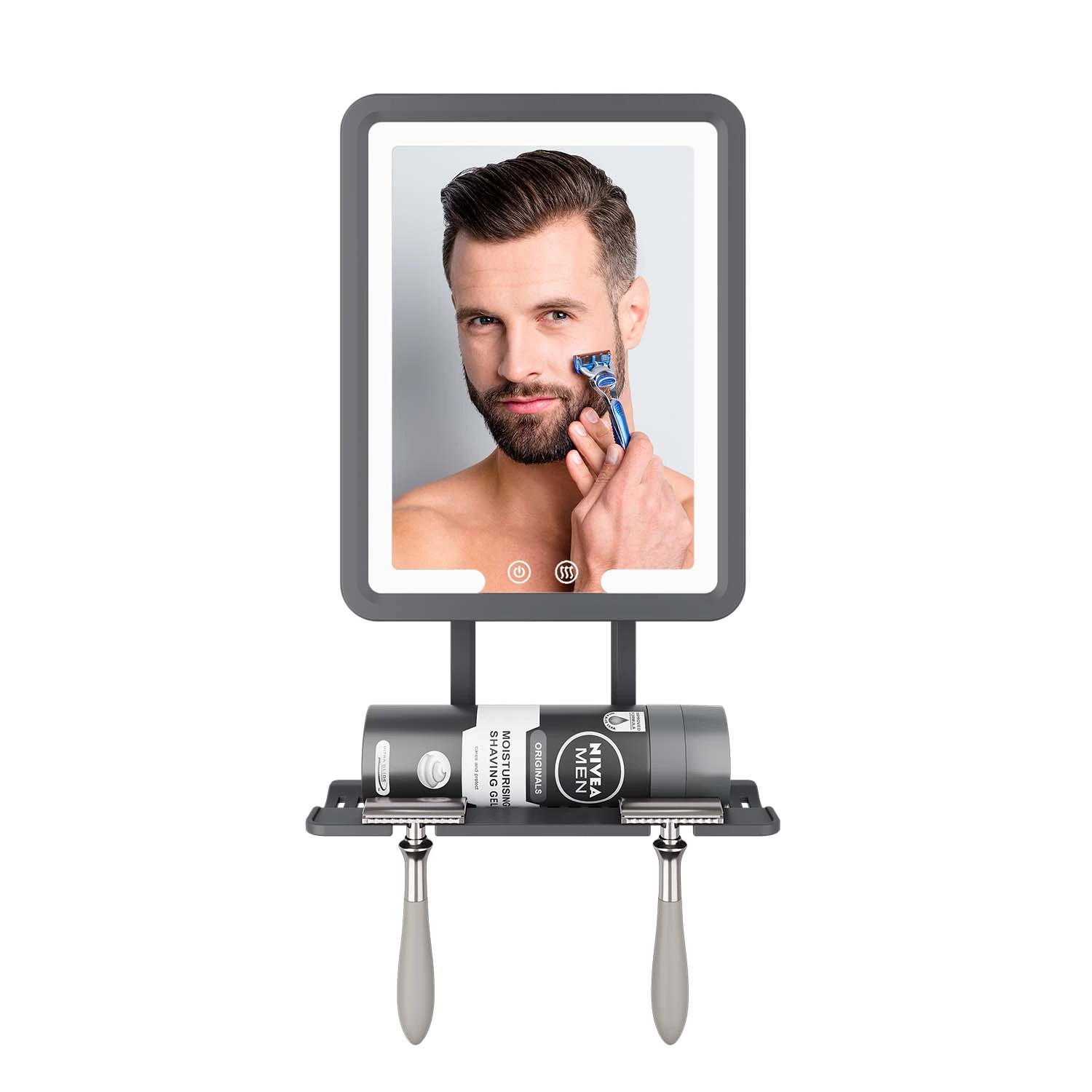 LED verwarmde, condensvrije scheerspiegel