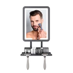Miroir de rasage chauffant antibuée à LED