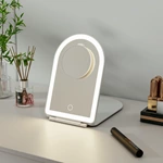Miroir de voyage pliable arqué à LED