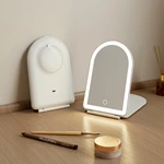 Miroir de voyage pliable arqué à LED