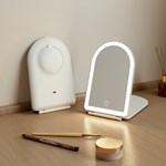 Led Arched Folding Travel Mirror