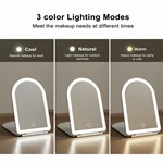 Led Arched Folding Travel Mirror