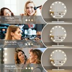 Round Hollywood Vanity Mirror