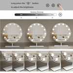 Round Hollywood Vanity Mirror