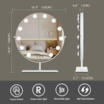 Round Hollywood Vanity Mirror