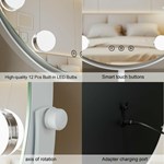 Round Hollywood Vanity Mirror
