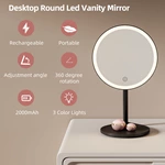 Miroir de courtoisie rond à LED