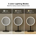 Miroir de courtoisie rond à LED