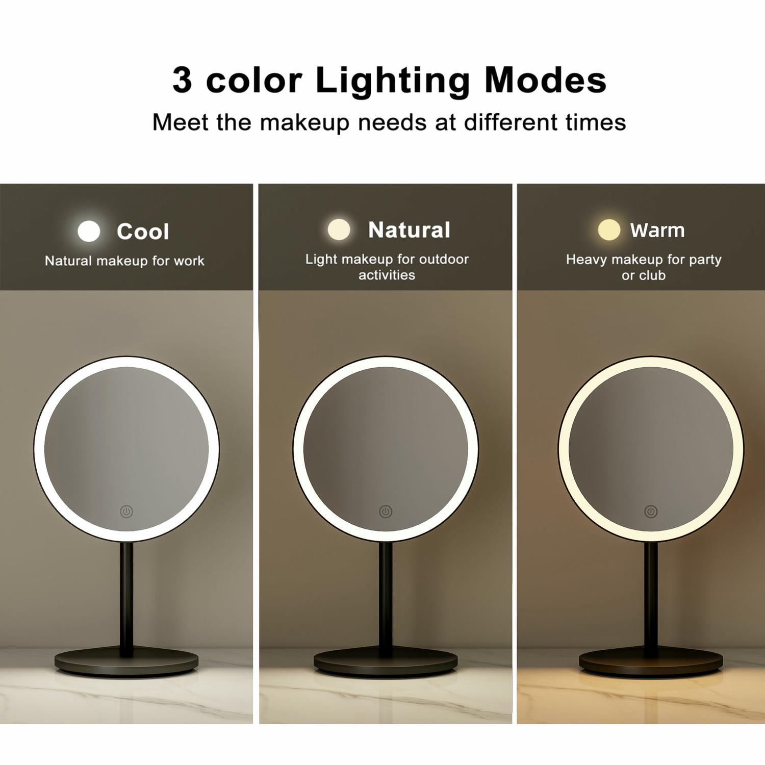 Round LED Vanity Mirror