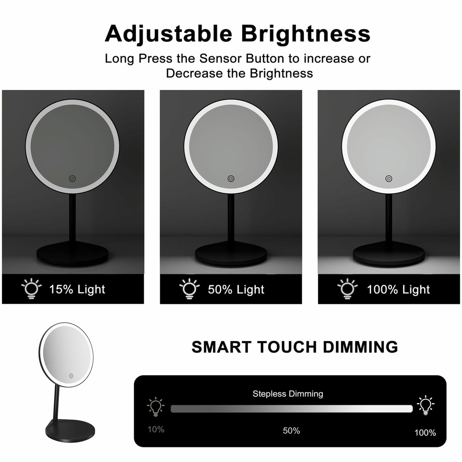 Round LED Vanity Mirror