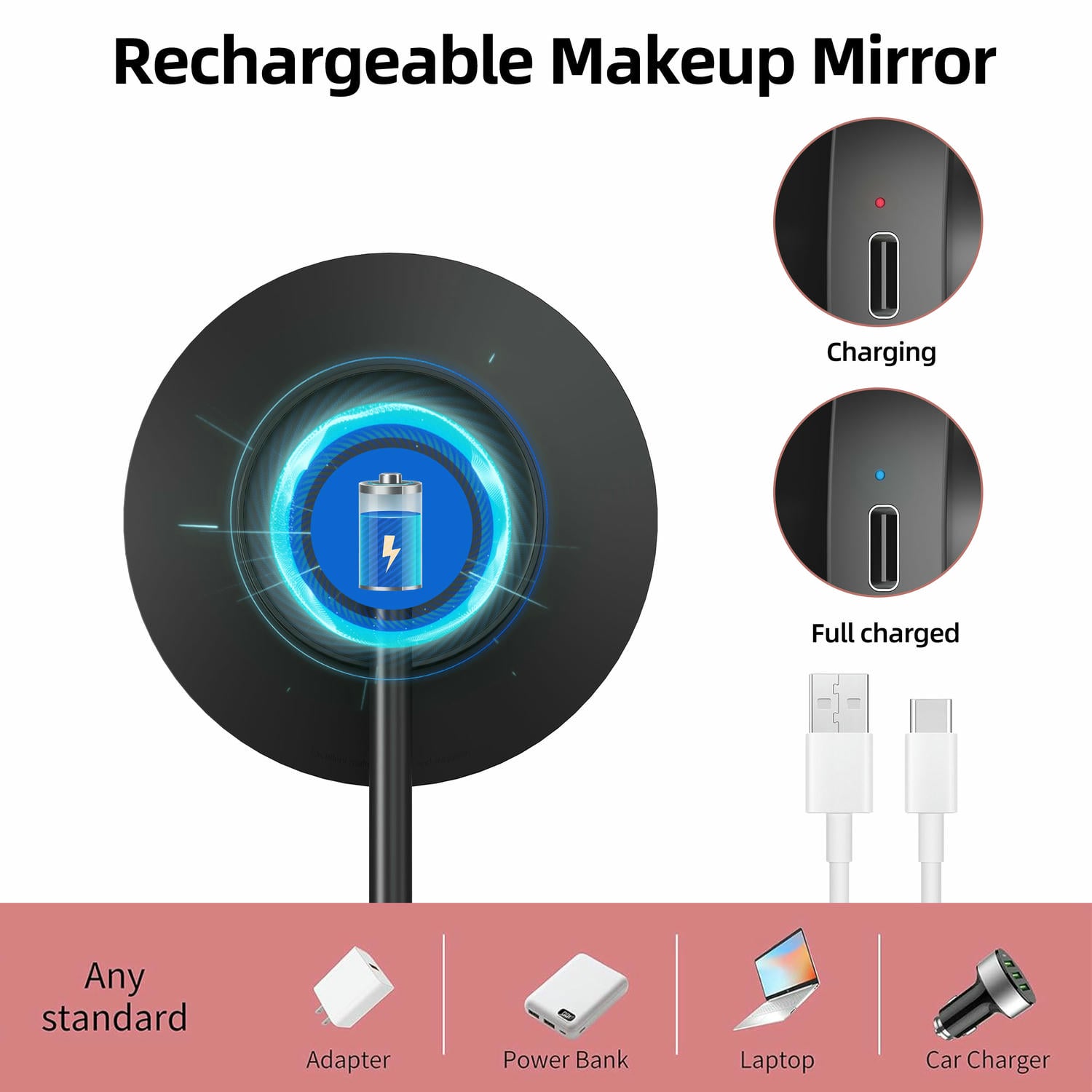 Round LED Vanity Mirror