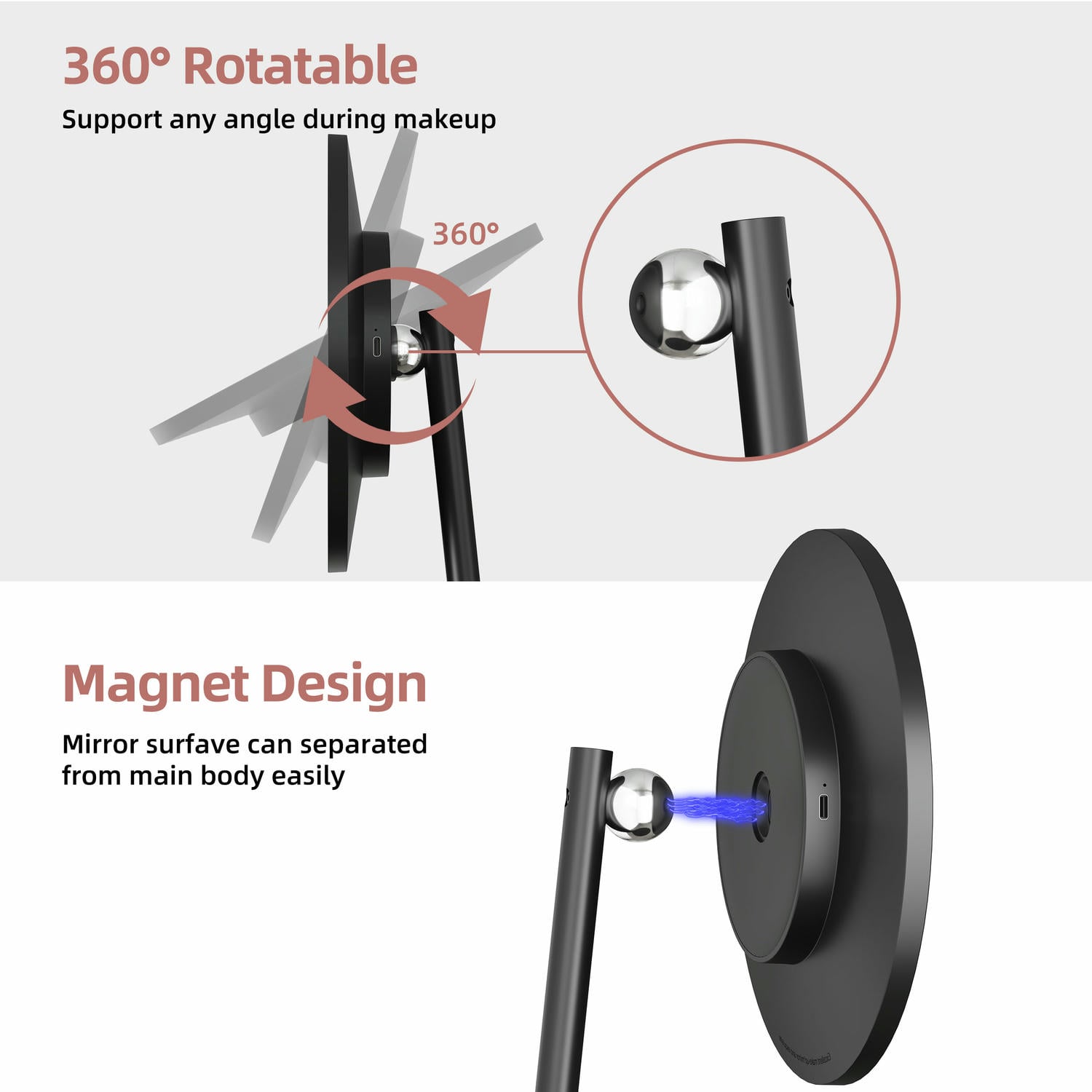 Round LED Vanity Mirror