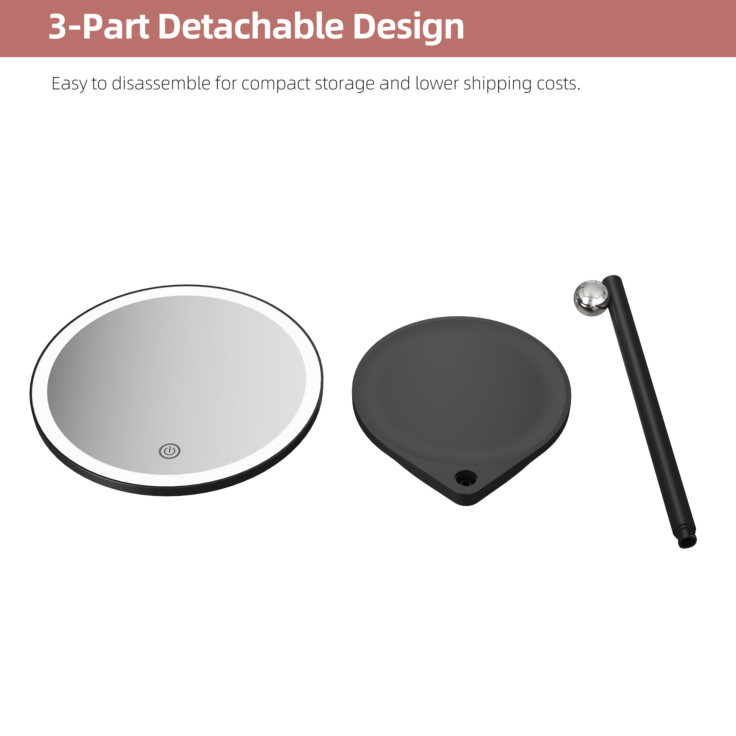 Round LED Vanity Mirror