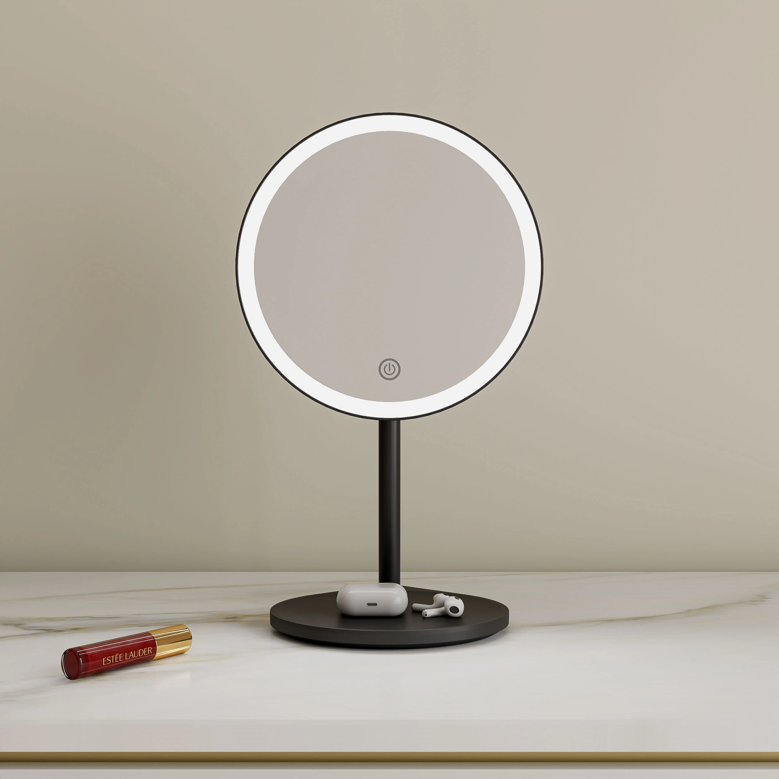 Ronde LED-kaptafelspiegel