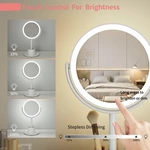 Led-kaptafelspiegel met opbergruimte