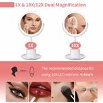 Led-kaptafelspiegel met opbergruimte