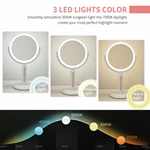 Ronde led-kaptafelspiegel