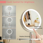 Ronde led-kaptafelspiegel