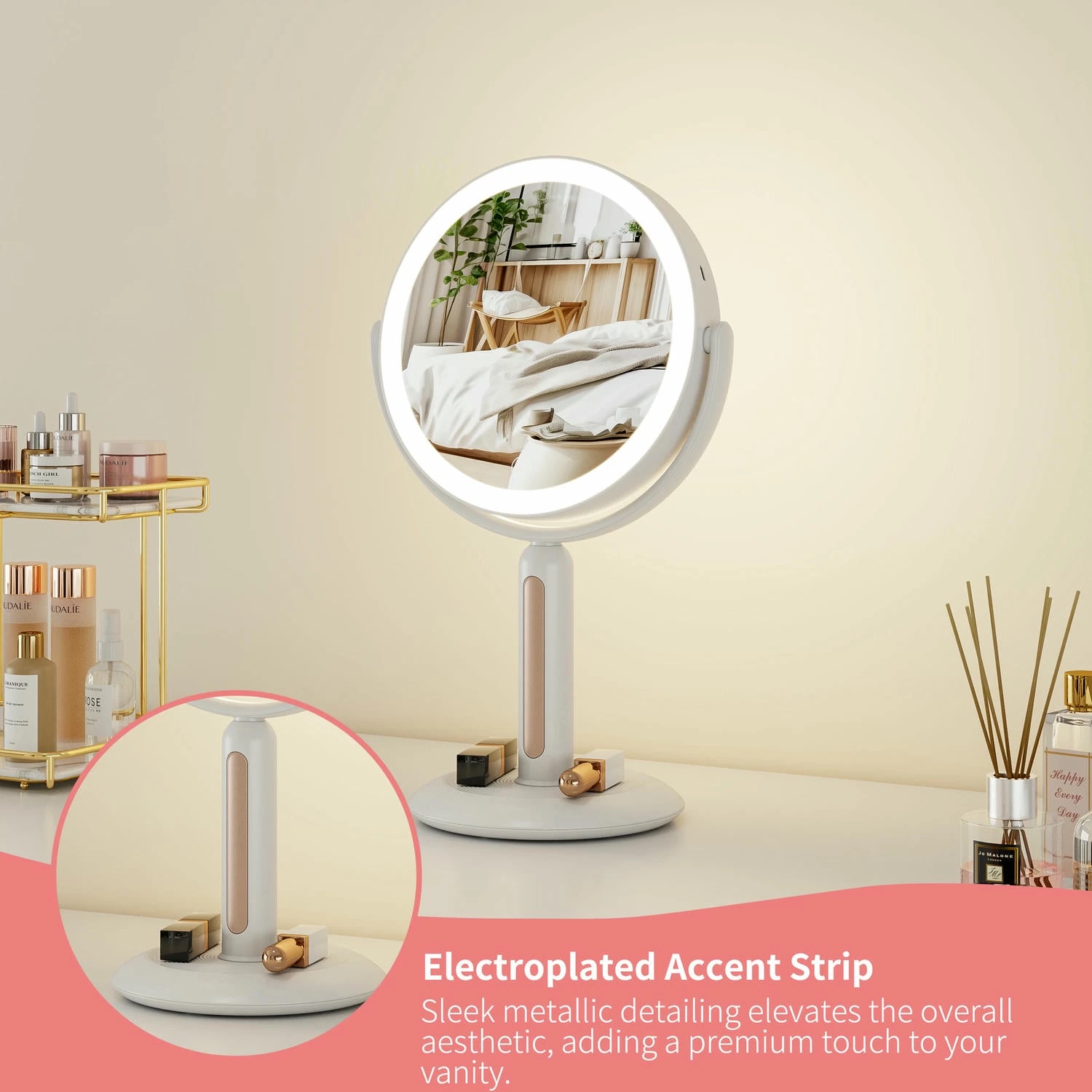 Make-upspiegel met verlichting