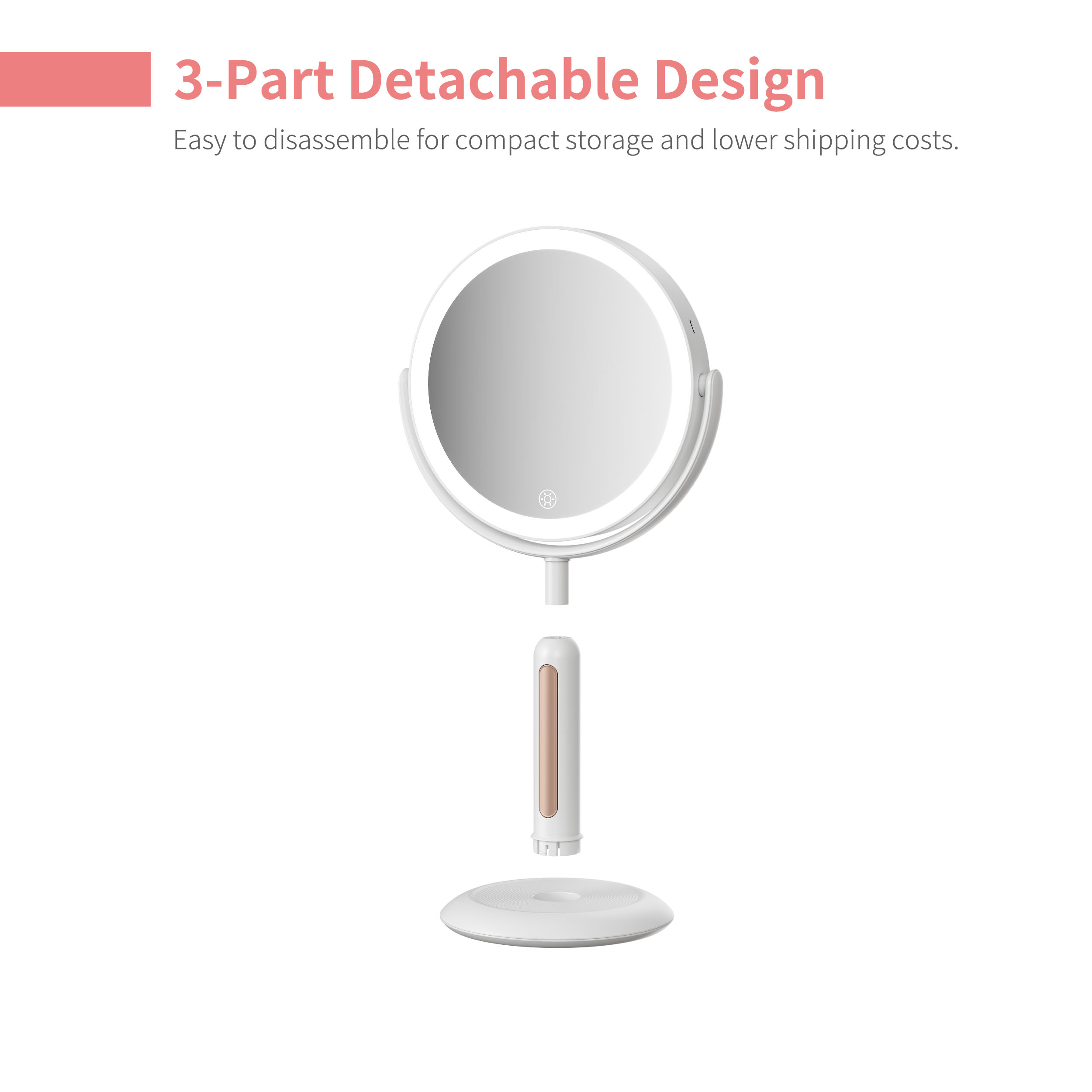 Round Led Vanity Mirror