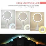 Ronde LED-bureauspiegel