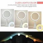 Round Desktop Led Vanity Mirror