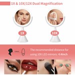 Round Desktop Led Vanity Mirror