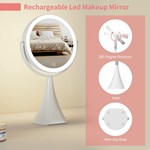 Round Desktop Led Vanity Mirror