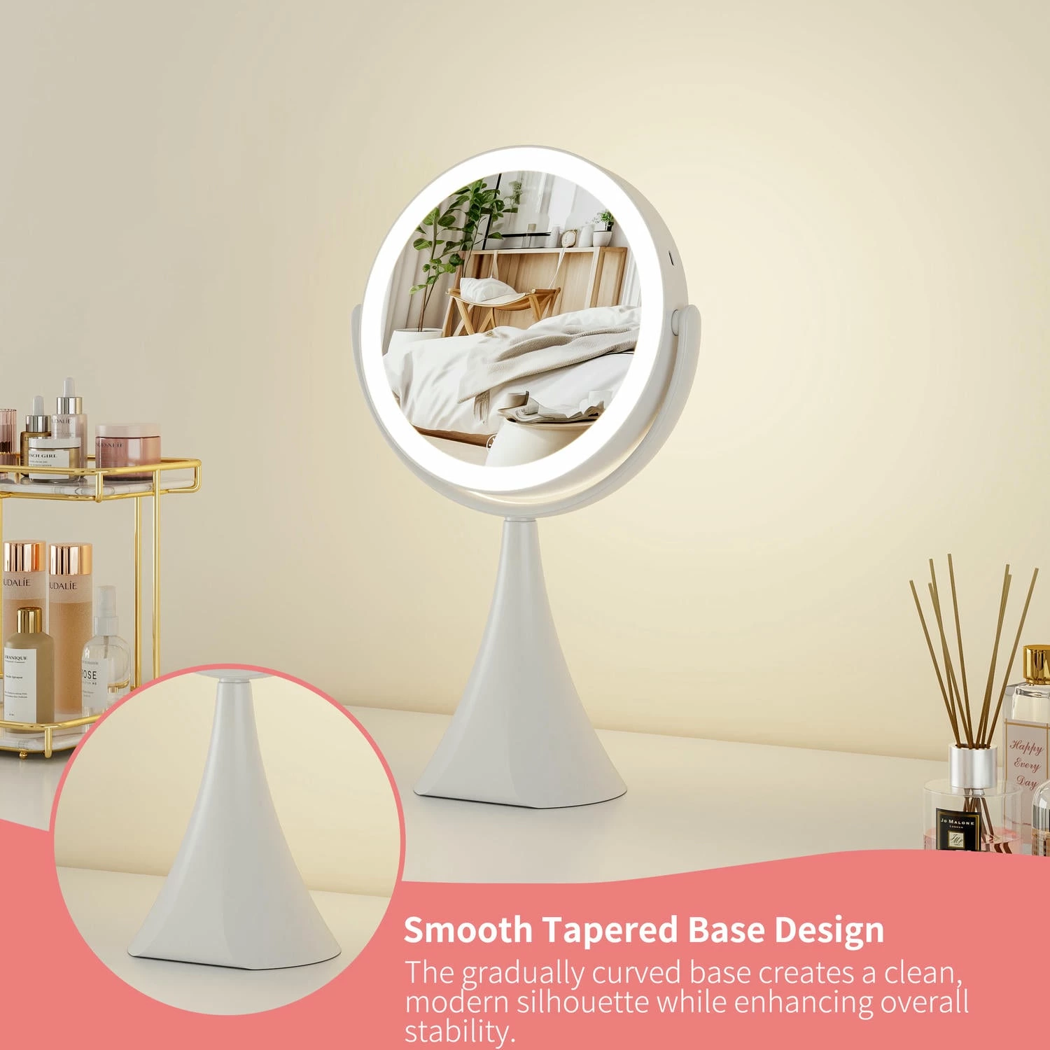 Tafelspiegel met verlichting