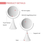 Ronde LED-bureauspiegel