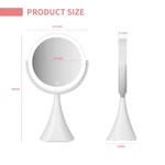 Ronde LED-bureauspiegel