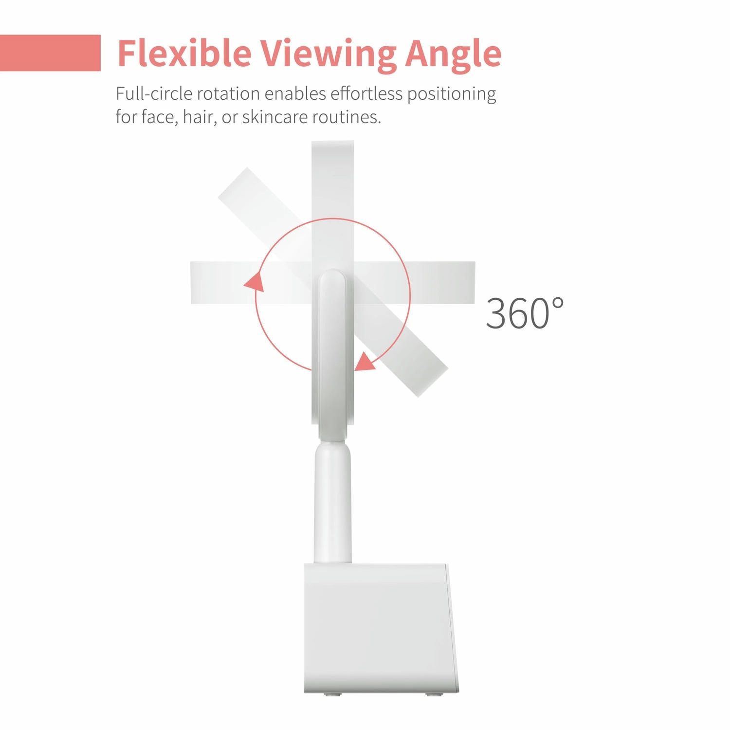 Draagbare make-upspiegel