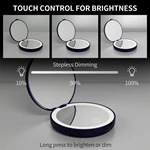 Miroir solaire compact à LED