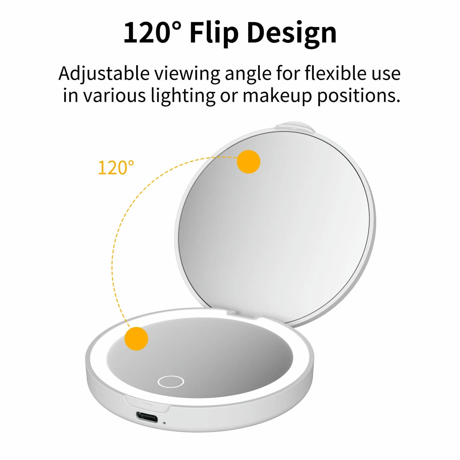 Miroir de maquillage de poche