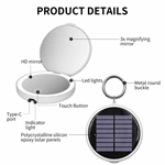 LED Solar Compact Mirror