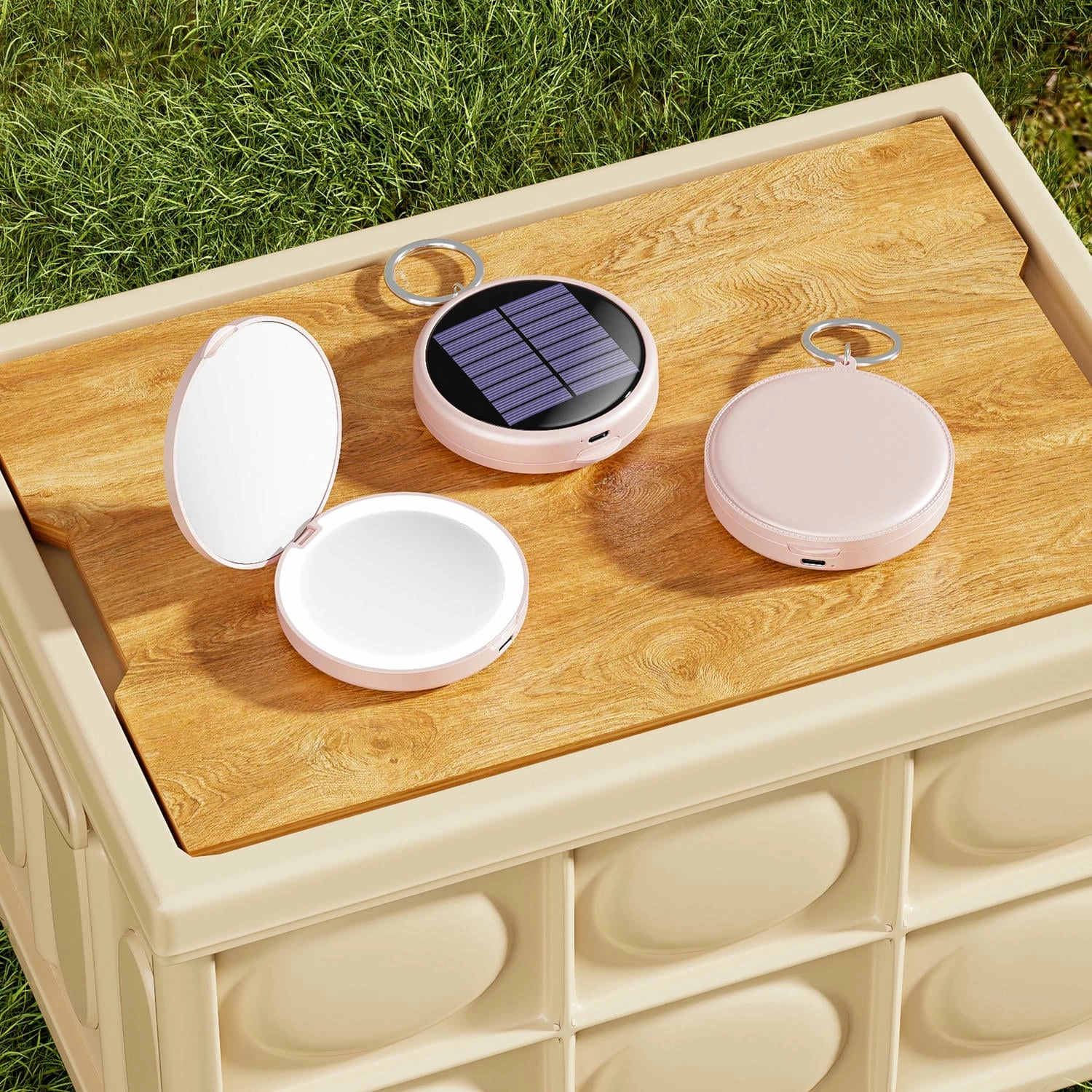 LED Solar Compact Spiegel