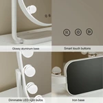 Miroir de coiffeuse ovale Hollywood