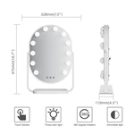 Oval Hollywood Vanity Mirror