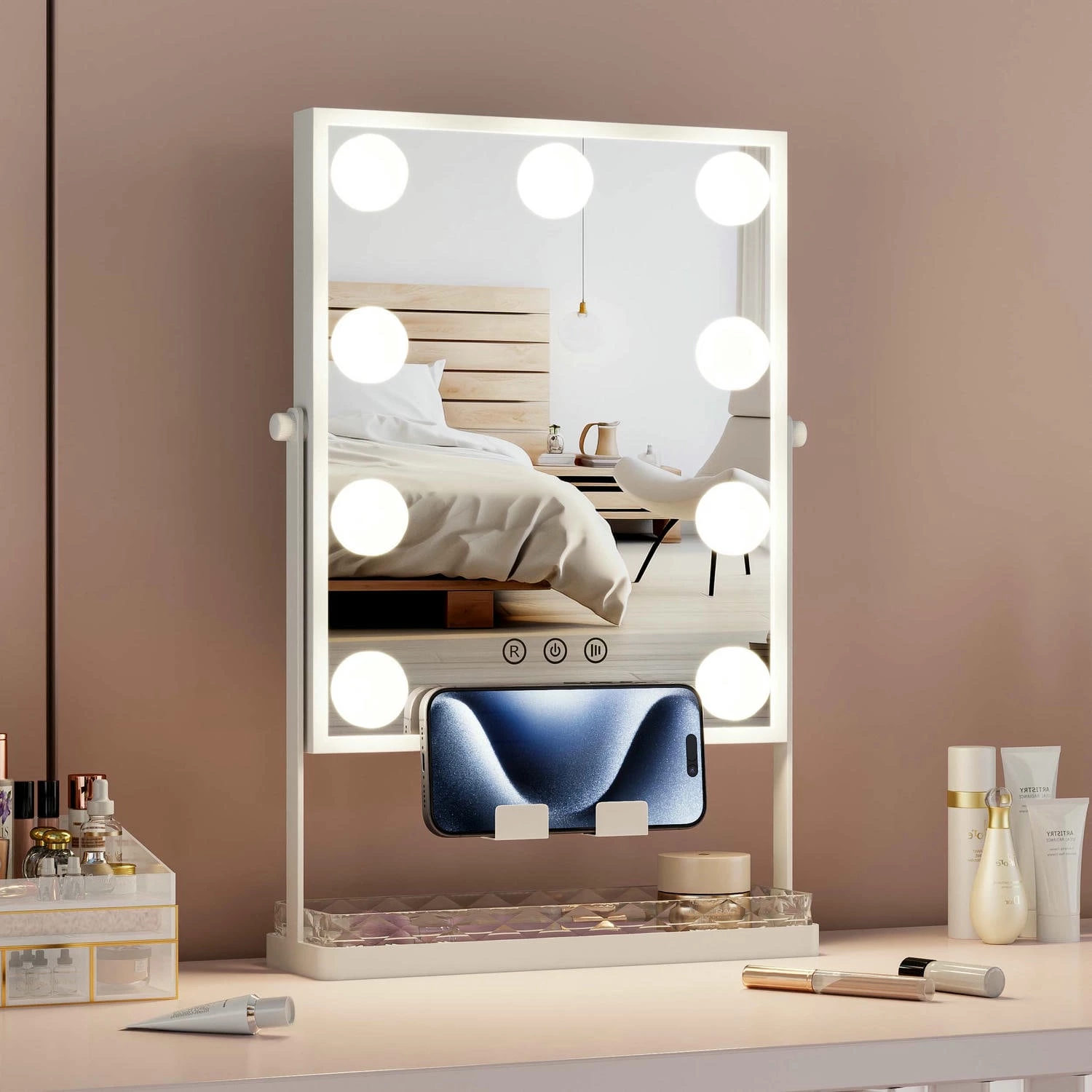 Miroir de maquillage hollywoodien