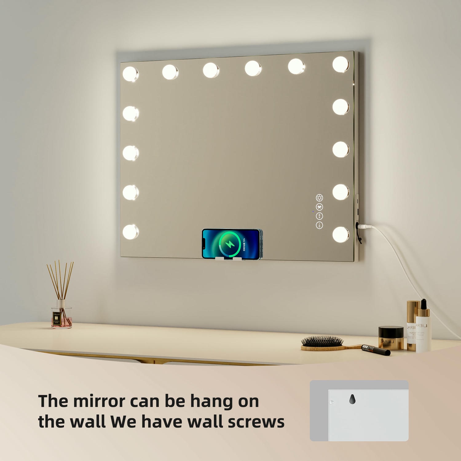 Hollywood Mirror With Bluetooth