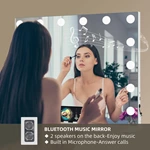 Miroir Hollywood avec Bluetooth