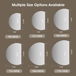 LED Half Moon Bathroom Mirror