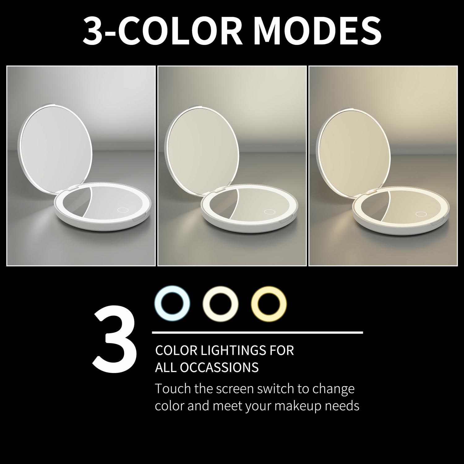 LED Compact Mirror