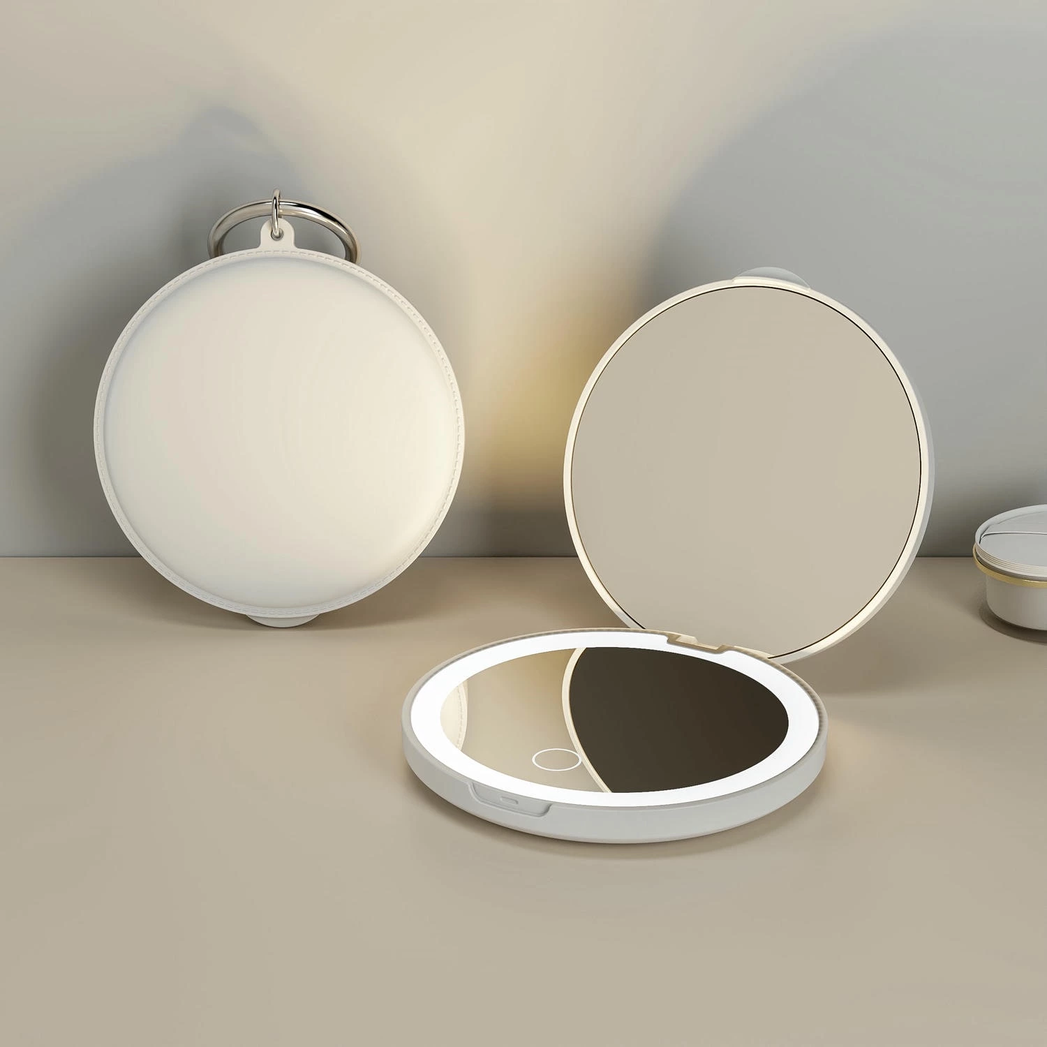 Miroir compact à LED