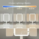 Miroir de coiffeuse à trois volets avec LED
